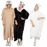 D&eacute;guisement Poncho Animal - 3 Mod&egrave;les au Choix