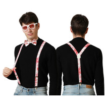 Set Sanglant : lunettes, bretelles, noeud papillon