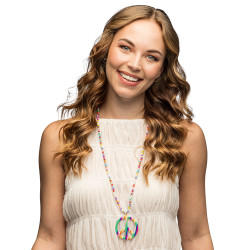 Collier Peace & Love Multicolore