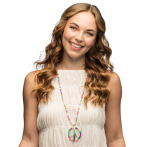 Collier Peace & Love Multicolore