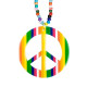Collier Peace & Love Multicolore