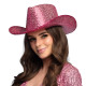 Chapeau Cowboy Paillettes Or