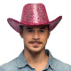 Chapeau Cowboy Paillettes Or
