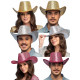 Chapeau Cowboy Paillettes Or