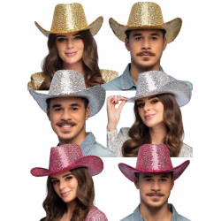 Chapeau Cowboy Paillettes - 3 Coloris au Choix