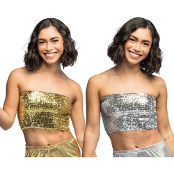 Déguisement Top Paillettes - 2 Coloris au Choix