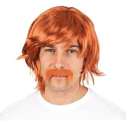 Perruque Bobby Roux avec Moustaches