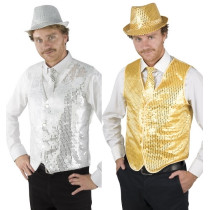 D&eacute;guisement Gilet Paillettes - 2 Coloris au Choix