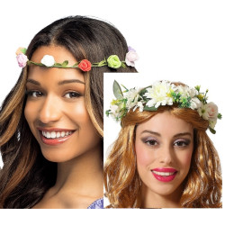 Bandeau Hippie Chic Fleurs - 2 Coloris au Choix