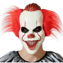 Masque Clown Plastique Cheveux