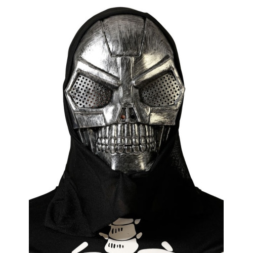 Masque Squelette Argent Cagoule