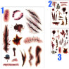 Tatouages Blessures - Divers Mod&egrave;les au Choix