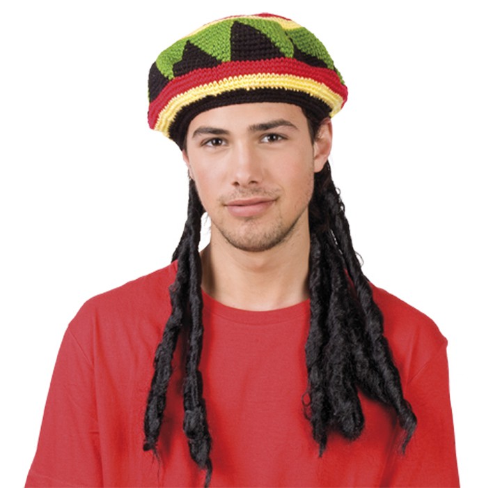 Perruque + Bonnet Rasta / Bob Marley / Jamaïcain