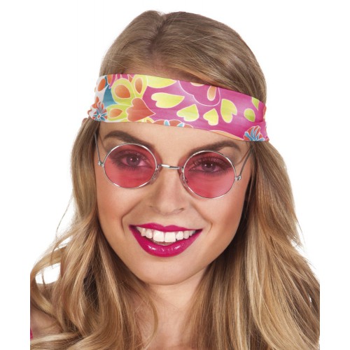 Lunettes Hippies Couleurs - 4 Coloris au Choix