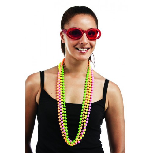 Collier Perles Fluo