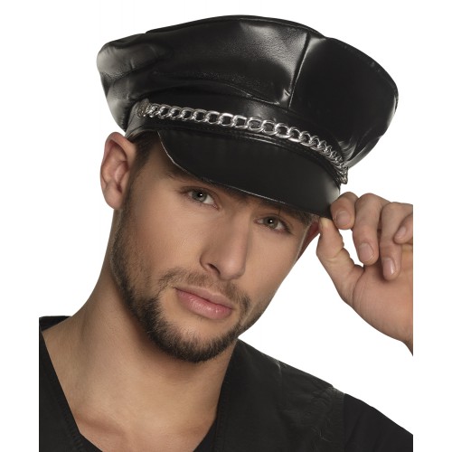 Casquette Cuir Homme - Élégante