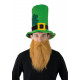 Chapeau St Patrick avec barbe / Leprechaun