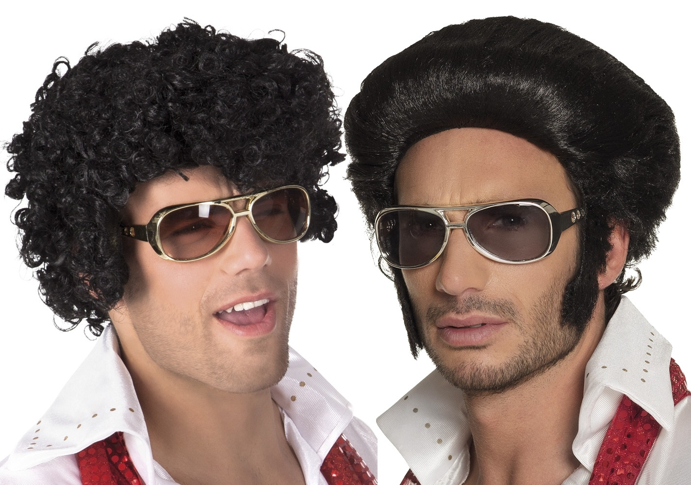 perruque banane elvis