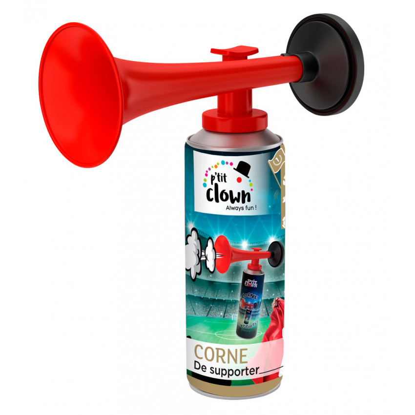 Peppy Corne De Supporter Au Gaz – 100 Impulsions, Recharge 43 Ml, Ambiance De Stade Garantie Pour Le Foot