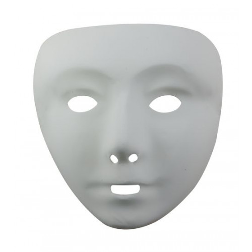 Masque Plastique Blanc Adulte