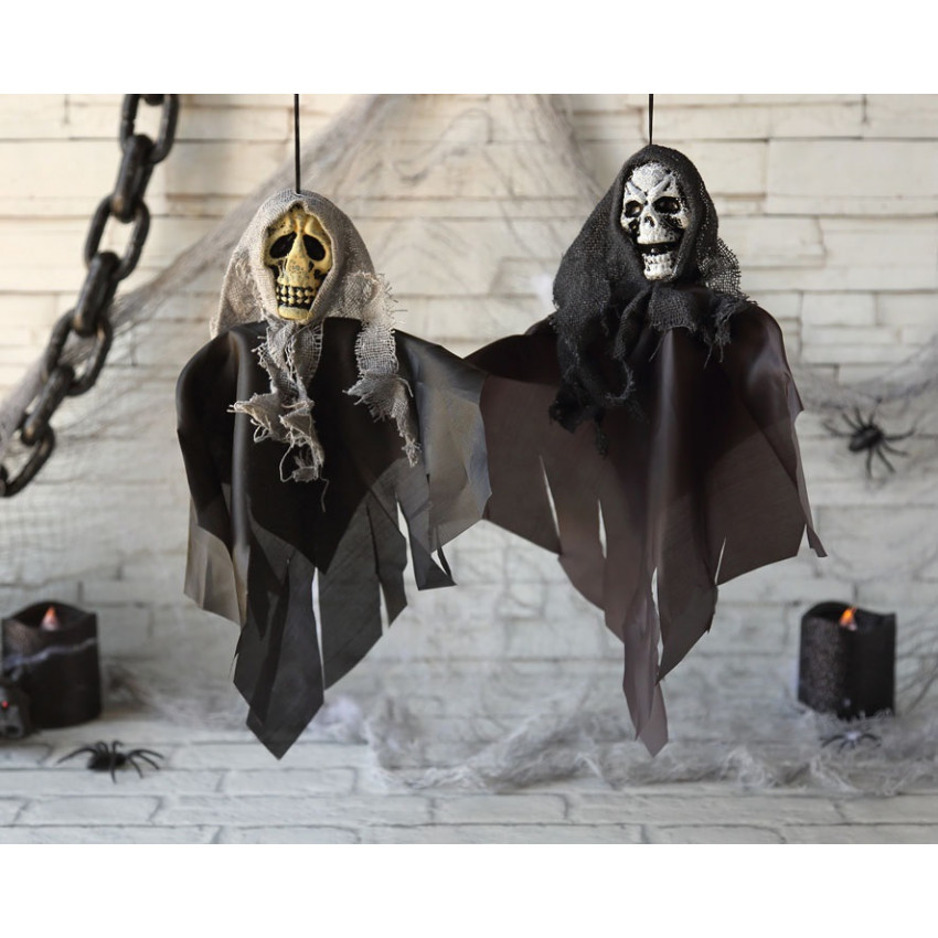 Lot 3 Squelettes Halloween Brillants Dans Le Noir – Morris Costumes – Neufs