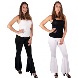 Pantalon Disco Femme Stretch - 2 Coloris au Choix