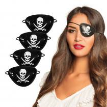 Lot de 4 Cache-Oeil Pirate