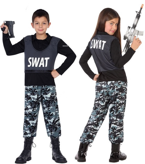Déguisement officier du SWAT enfant