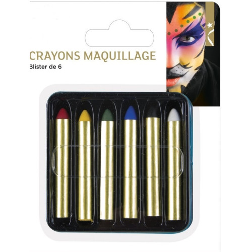 6 Crayons Maquillage