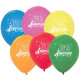 6 Ballons Anniversaire Multicolores