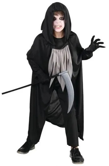Halloween Déguisement Faucheuse Enfant Garcon 110-160 Costume