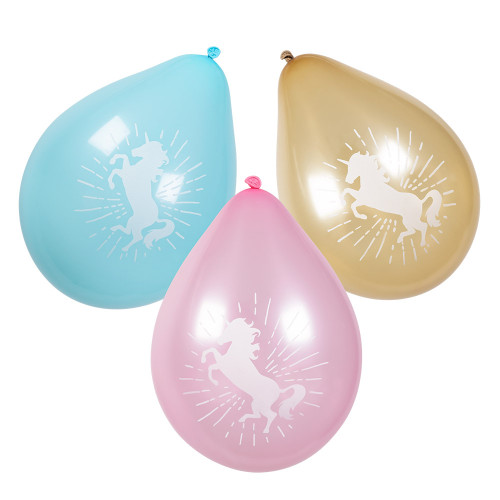 Lot de 6 Ballons Licorne