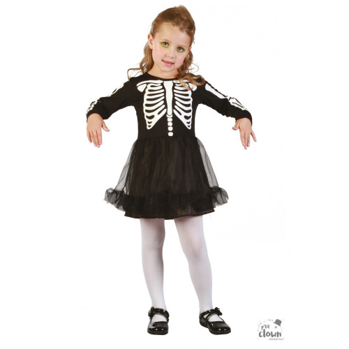 Déguisement Mariée Squelette Enfant – Robe et Voile Halloween