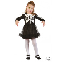 Déguisement Squelette Fille : de 2 ans à 4 ans