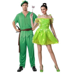 Déguisement Homme Vert + Déguisement Fée Verte