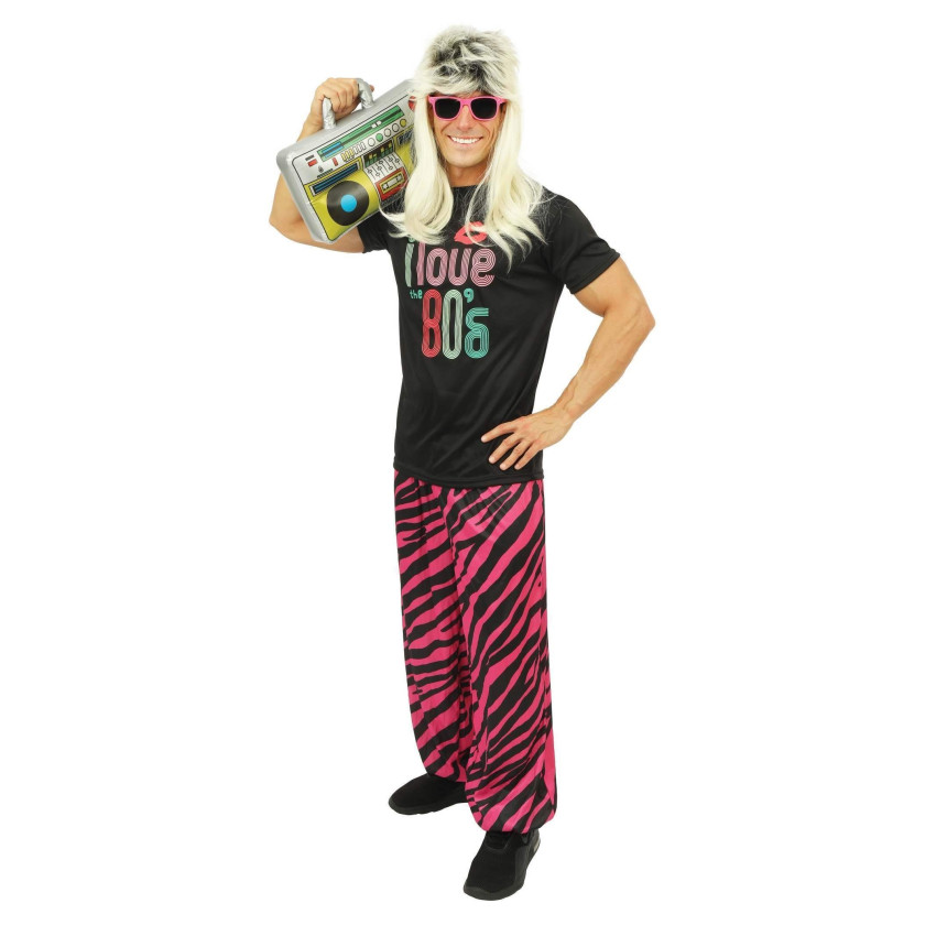 Legging rose femme - Années 80 - La magie du déguisement