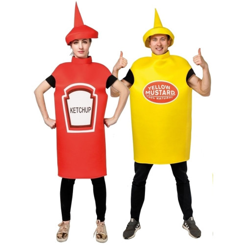 Déguisement Ketchup + Déguisement Moutarde