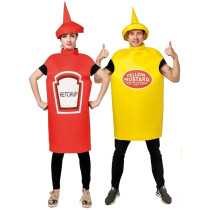 Déguisement Ketchup + Déguisement Moutarde
