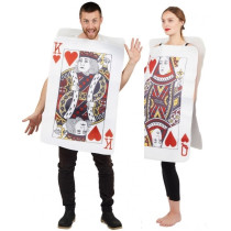 Déguisement Carte Roi de Coeur + Déguisement Carte Reine de Coeur