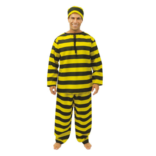 Déguisement Prisonnier Jaune