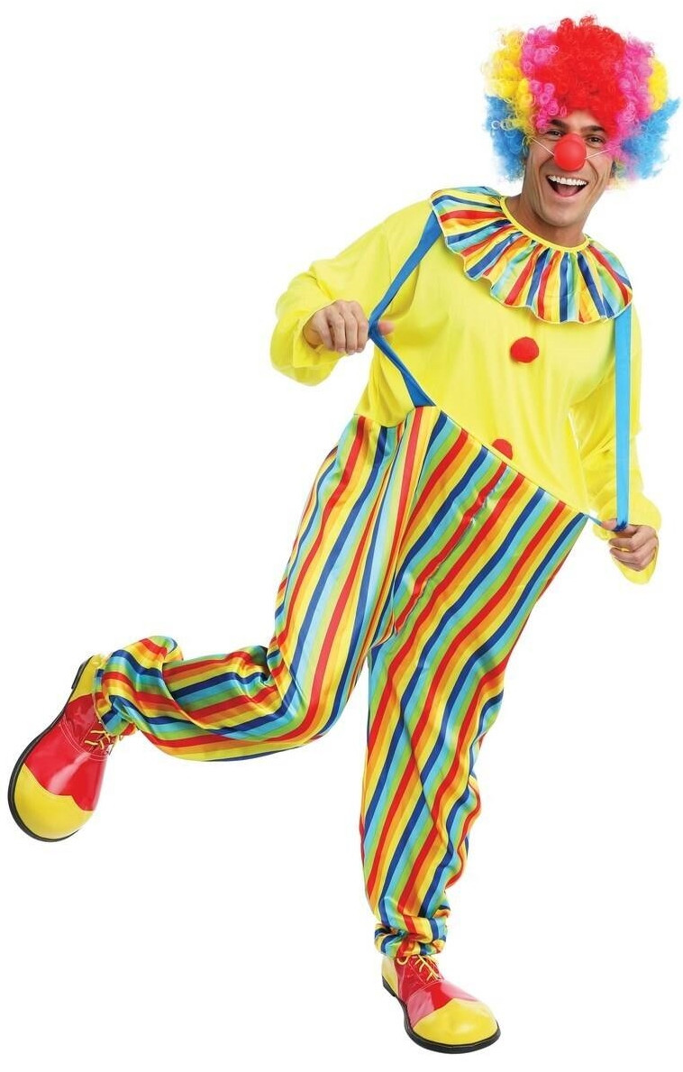 Costume Complet De Clown Homme Noir Et Blanc - Tenue Cosplay, Carnaval, Fête Déguisée, Halloween