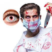 Paire de Lentilles de Contact Sanglantes