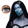 Paire de Lentilles de Contact Bleues Translucides