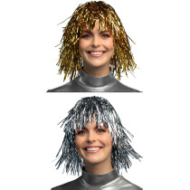 Perruque Paillettes - 2 Coloris aux Choix