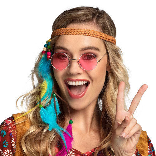Lunettes Hippies Couleurs - 4 Coloris au Choix