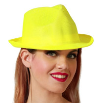 Chapeau Borsalino Jaune Fluo