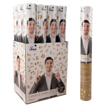 Canon à Confettis Or Grand Modèle 40 cm