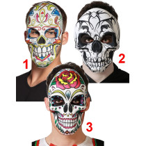 Masque Squelette Day Of The Dead - 3 Modèles au Choix