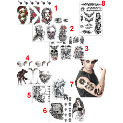 Tatouages - 8 Modèles au Choix