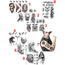 Tatouages Biker - 8 Modèles au Choix